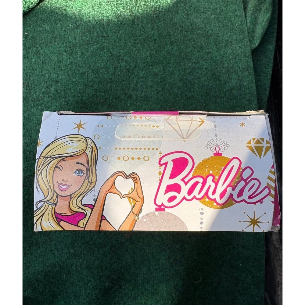 Barbie Holiday Doll 2017 Doll  Red & Gold Christmas Party Dress FTF78